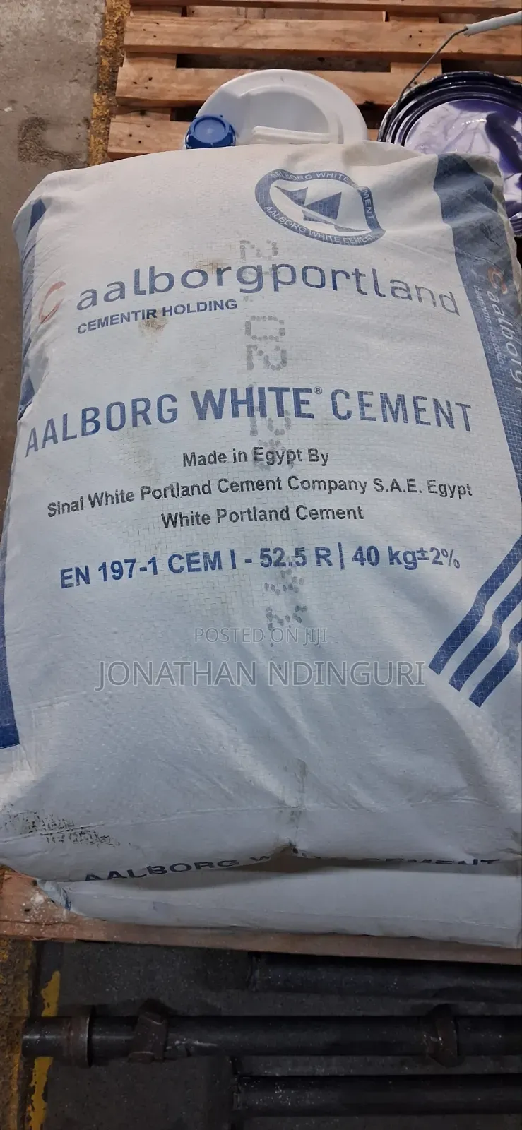 Aalborg White Cement Grade 52.5, 40kg – Architectural White Cement