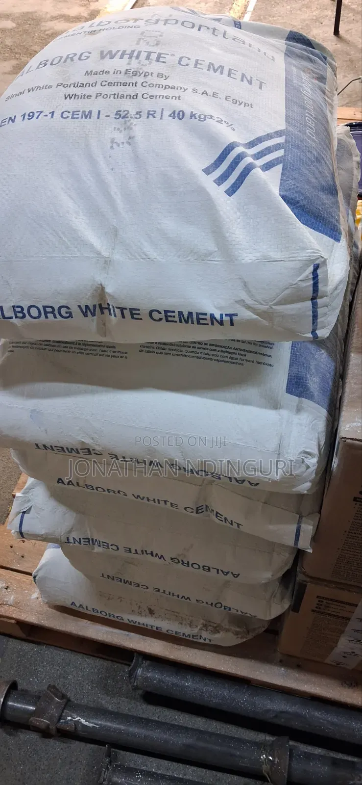 Aalborg White Cement Grade 52.5, 40kg – Architectural White Cement