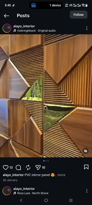 Mahogany Finish 3d Wall Panels