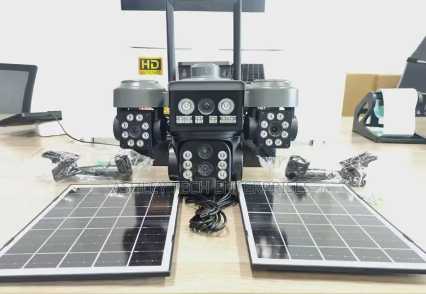 Smart 3 Lens 10x Optical Zoom Solar CCTV With Ai Detection
