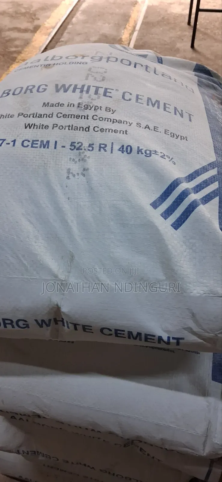 Aalborg White Cement Grade 52.5, 40kg – Decorative Concrete Solution