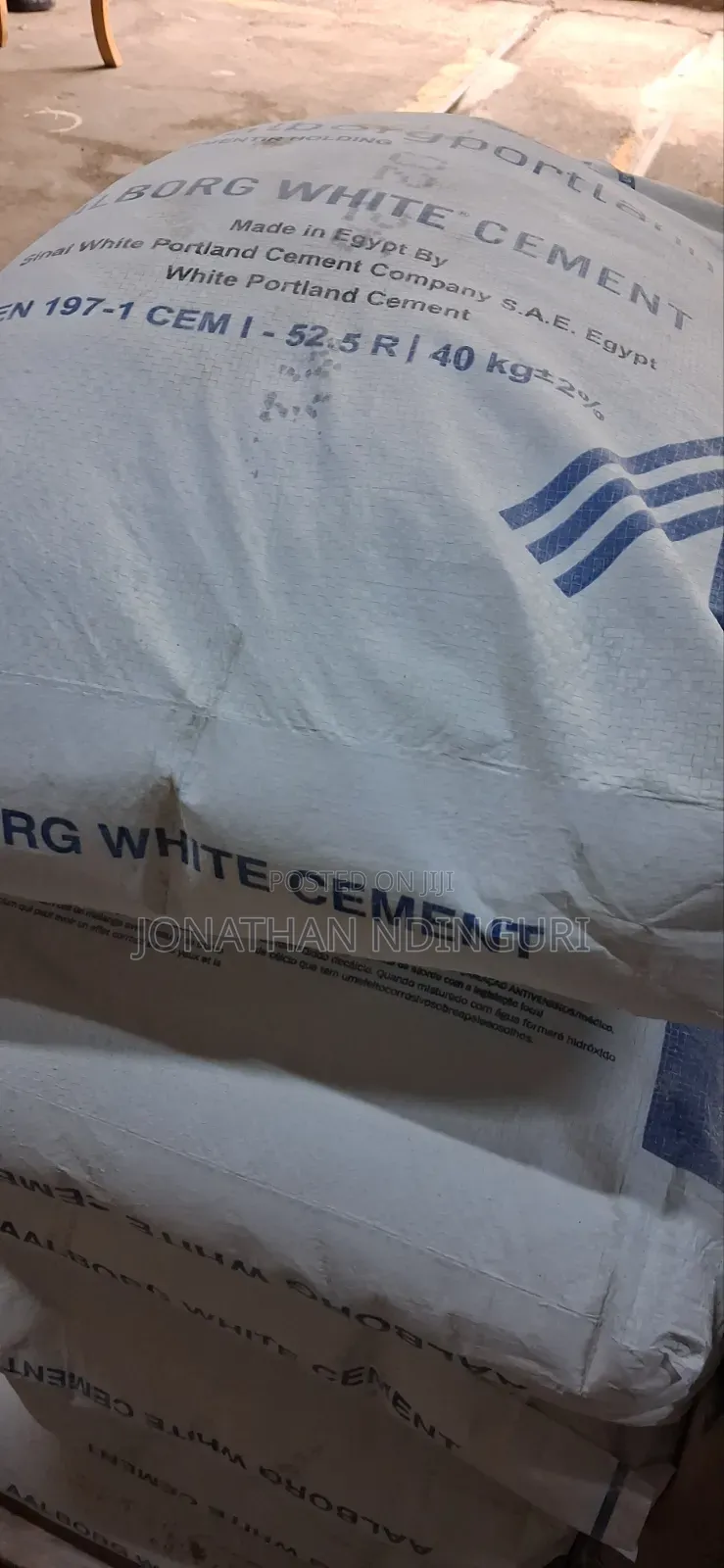 Aalborg White Cement Grade 52.5, 40kg – Decorative Concrete Solution