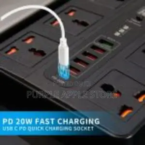 Ultra High Speed Power Socket 6 Plug 5 Usb 1 Pd20w Fast Charging