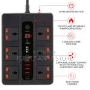 Ultra High Speed Power Socket 6 Plug 5 Usb 1 Pd20w Fast Charging
