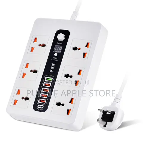 Ultra High Speed Power Socket 6 Plug 5 Usb 1 Pd20w Fast Charging