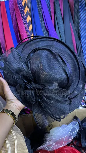 Black Classy Ladies Big Size Fancy Head Fascinators