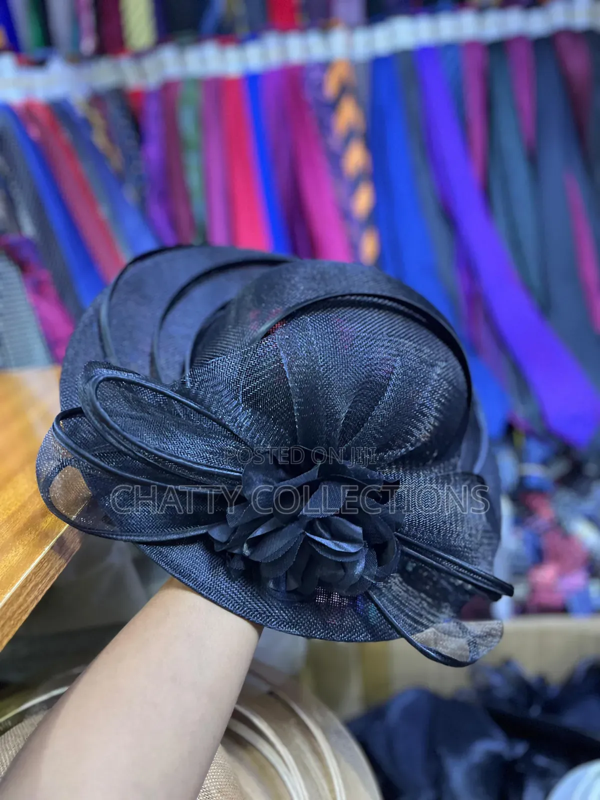 Black Classy Ladies Big Size Fancy Head Fascinators