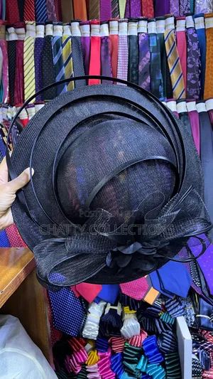 Black Classy Ladies Big Size Fancy Head Fascinators