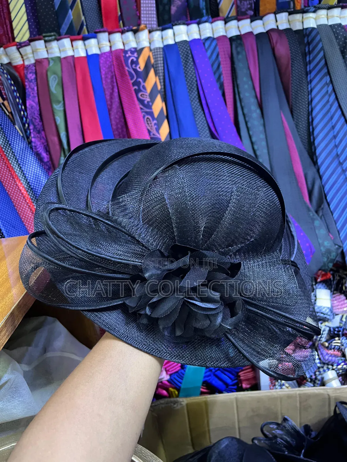 Black Classy Ladies Big Size Fancy Head Fascinators