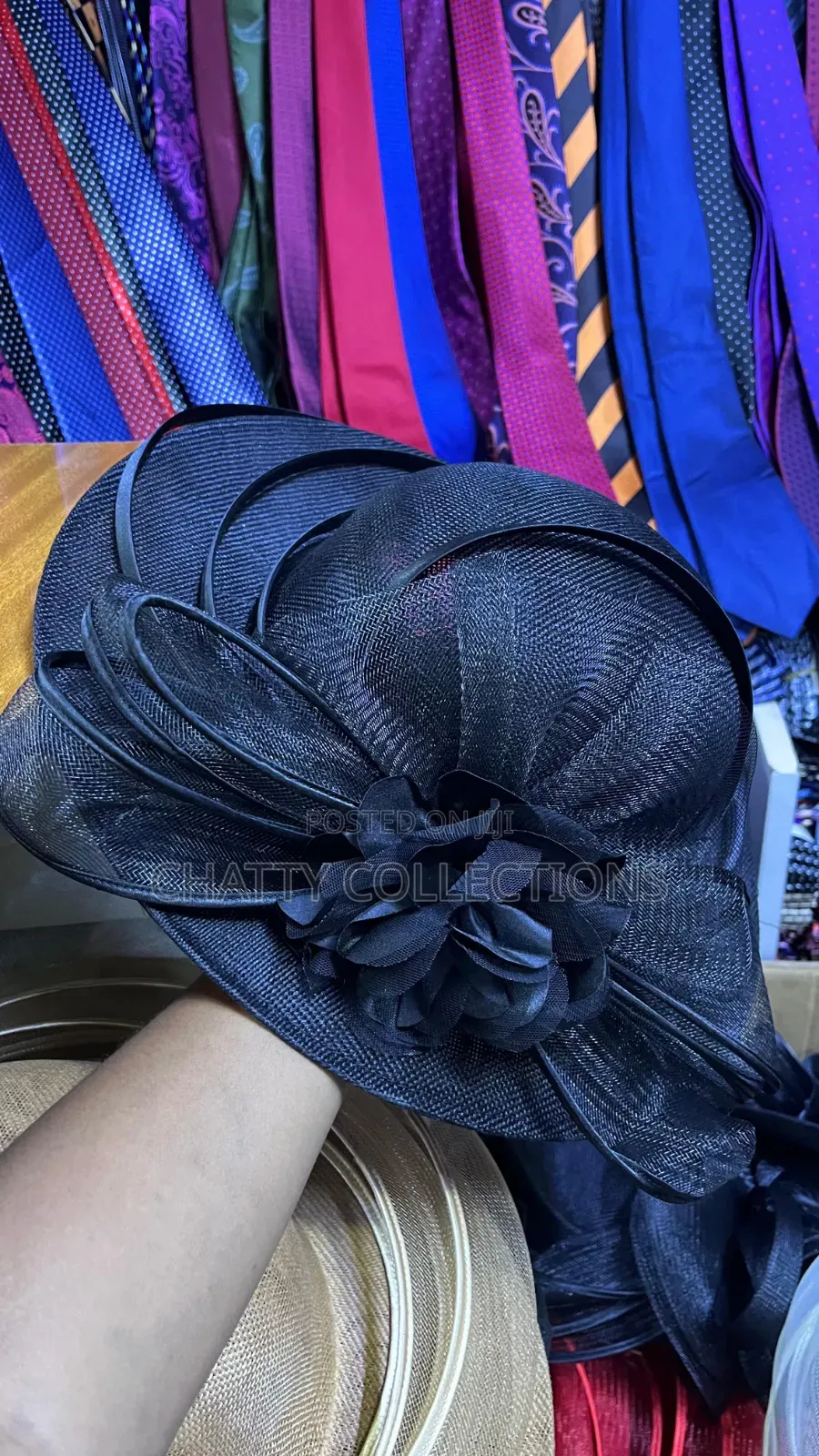 Black Classy Ladies Big Size Fancy Head Fascinators