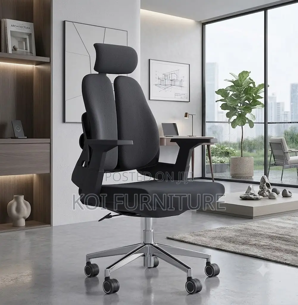 Office Chairs; High Orthopedic Office Seat With Two Backrest