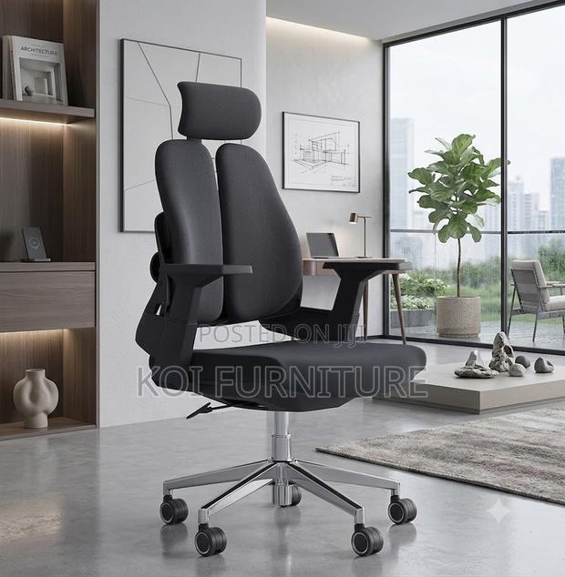Office Chairs; High Orthopedic Office Seat With Two Backrest