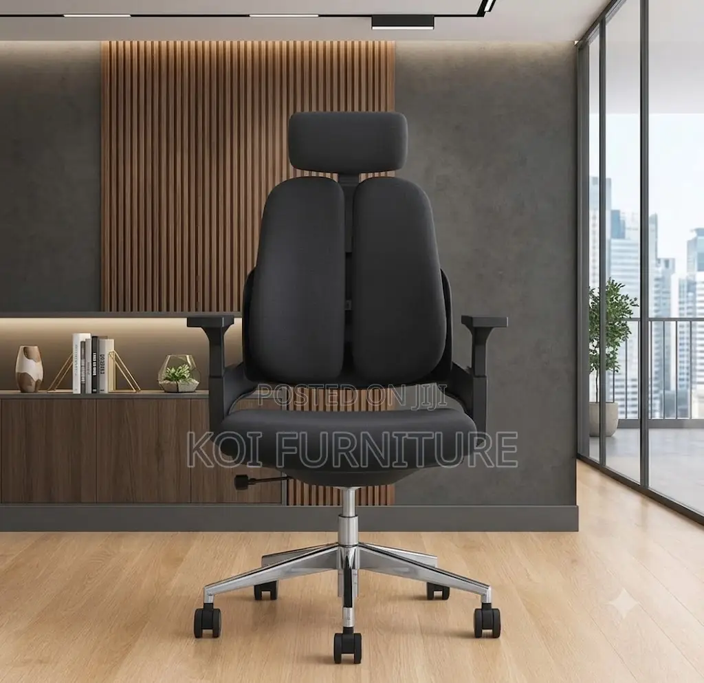 Office Chairs; High Orthopedic Office Seat With Two Backrest