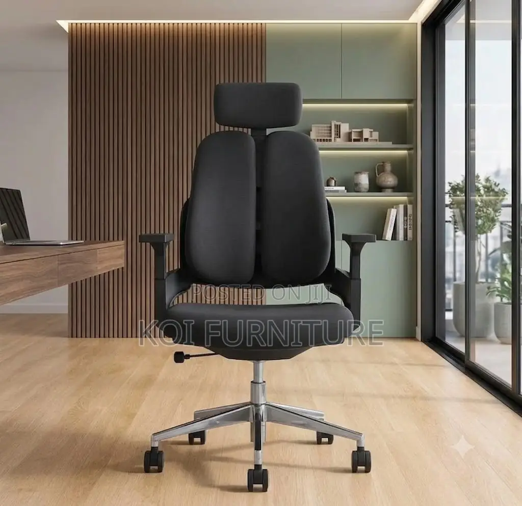 Office Chairs; High Orthopedic Office Seat With Two Backrest