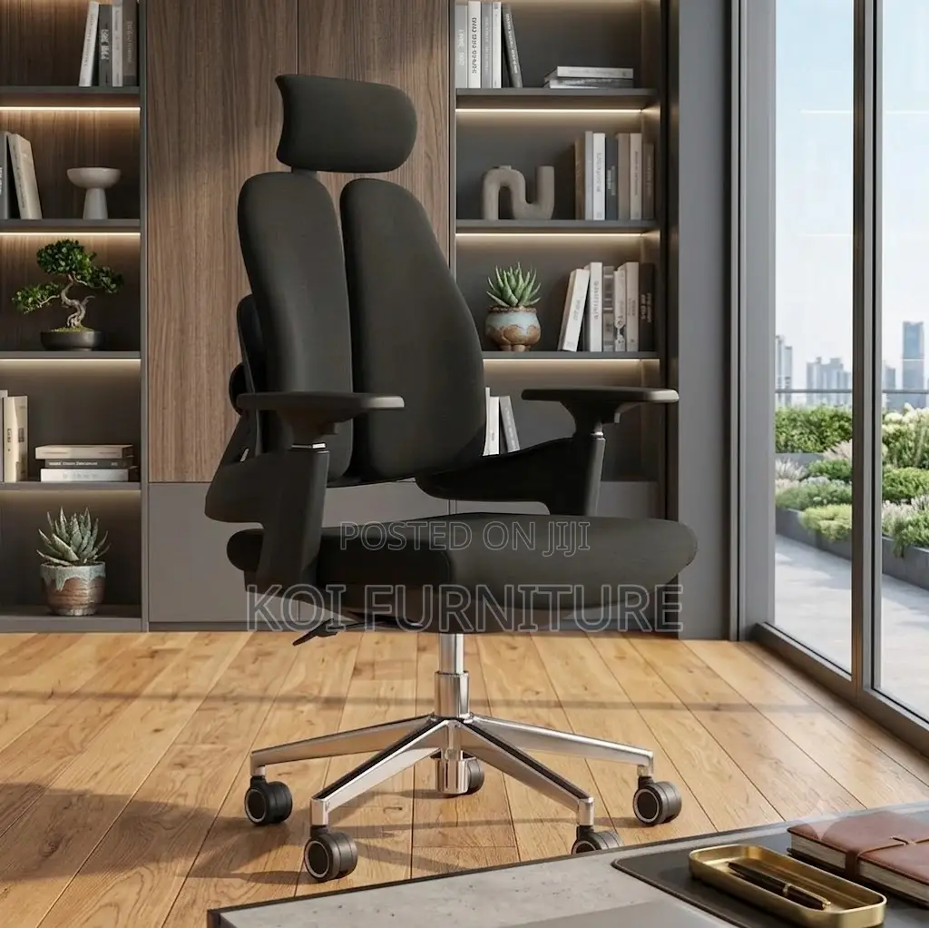Office Chairs; High Orthopedic Office Seat With Two Backrest