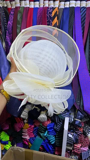 Cream White Classy Ladies Big Size Fancy Head Fascinators