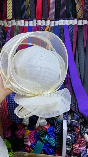 Cream White Classy Ladies Big Size Fancy Head Fascinators