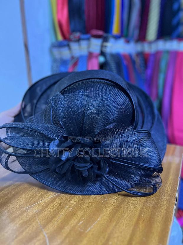 Navy Blue Classy Ladies Big Size Fancy Head Fascinators