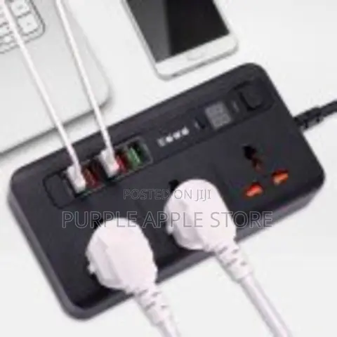 Smart Power Extension Socket 3plug 5 Usb 1 Pd20w-