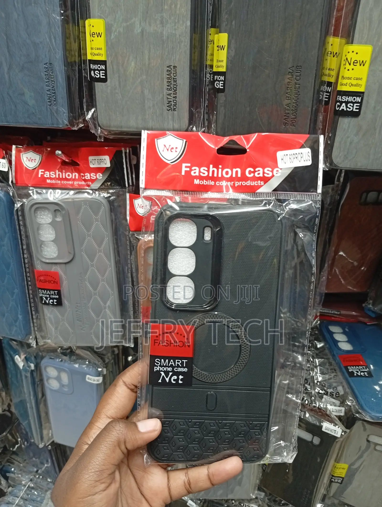 Infinix Hot 60 Pro/Pro+Black Shockproof Tpu Design Cover
