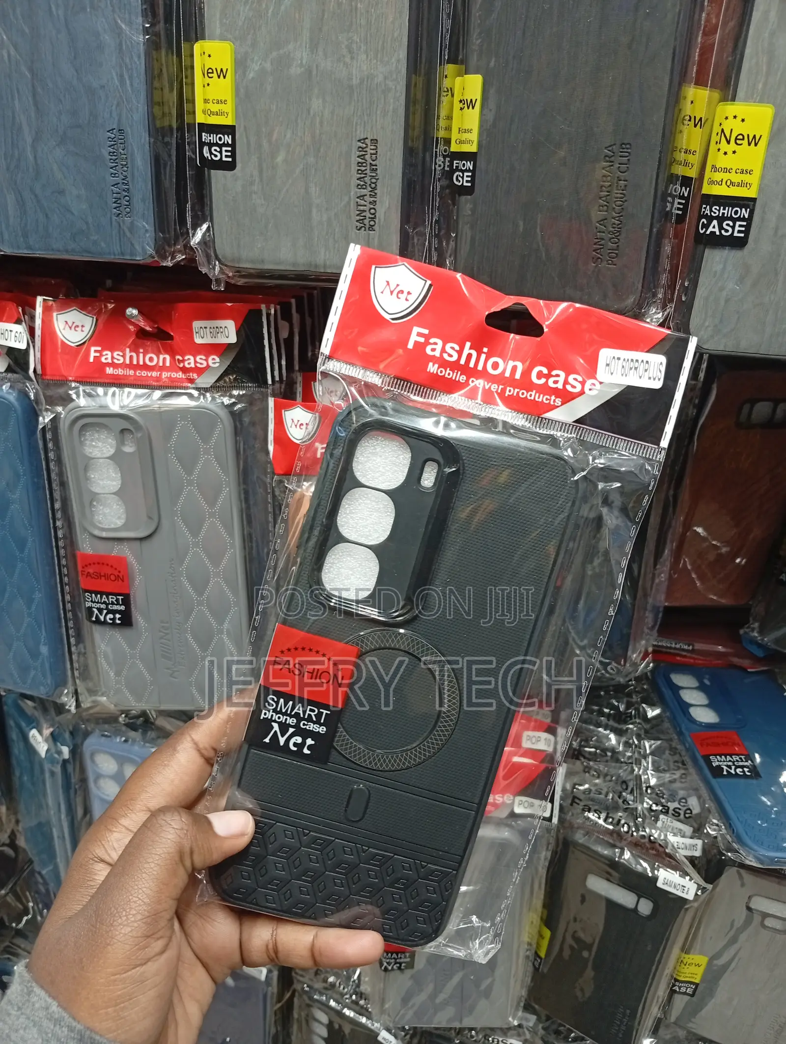 Infinix Hot 60 Pro/Pro+Black Shockproof Tpu Design Cover