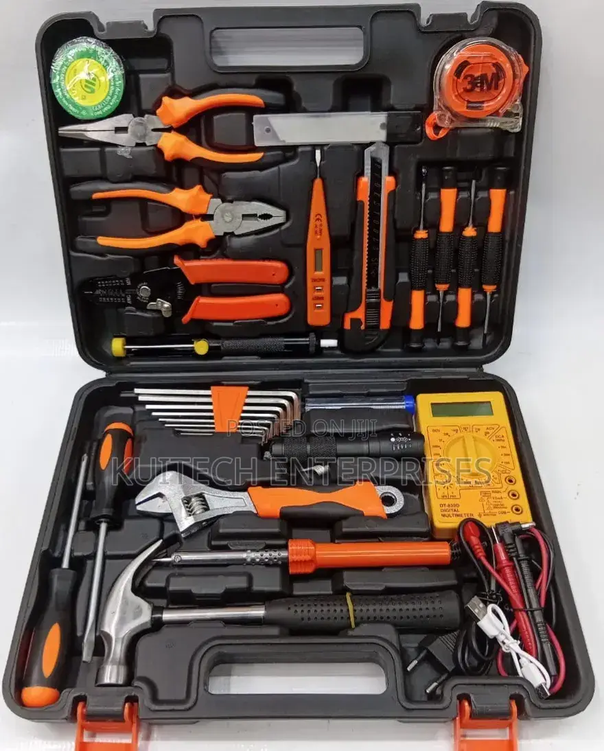 Gardening Tool Set/ Electrician Tool Kit With Digital Multimeter