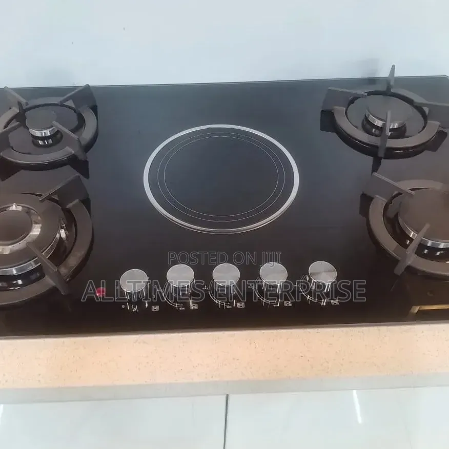 Bolesi Hob 4 Gas Burners+1 Infrared Gas Sensor and Wok Burner