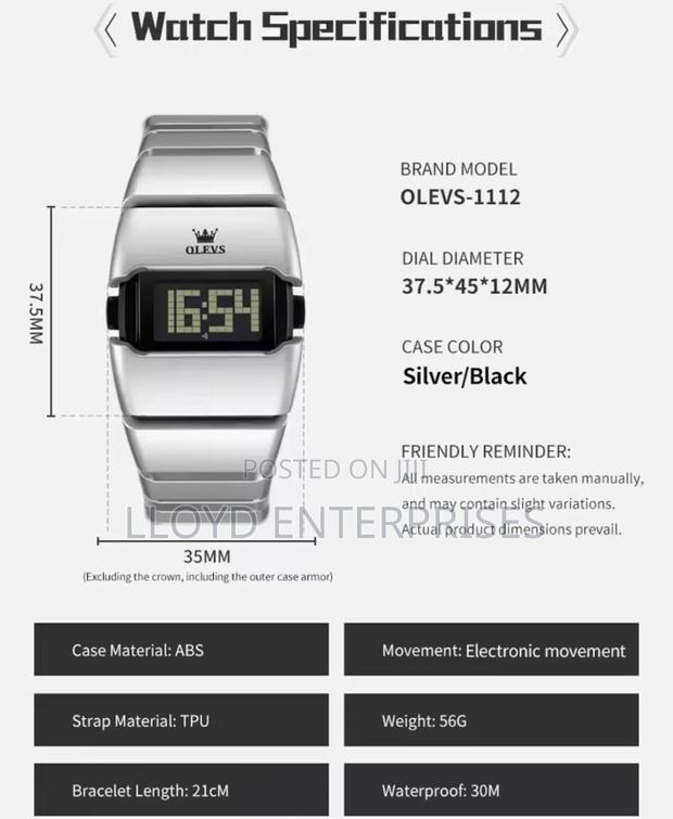 Olevs Digital Watch 1112 - thumbnail 5