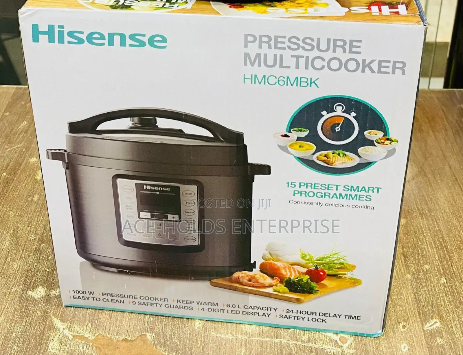 Hisense 6 Litres Electric Pressure Cooker (Hmc6mbk) - 1000watts