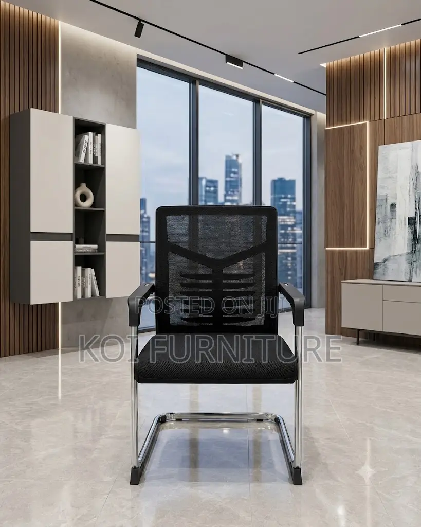 Office Chairs; Visitors Mesh Office Seat With Sled Bases