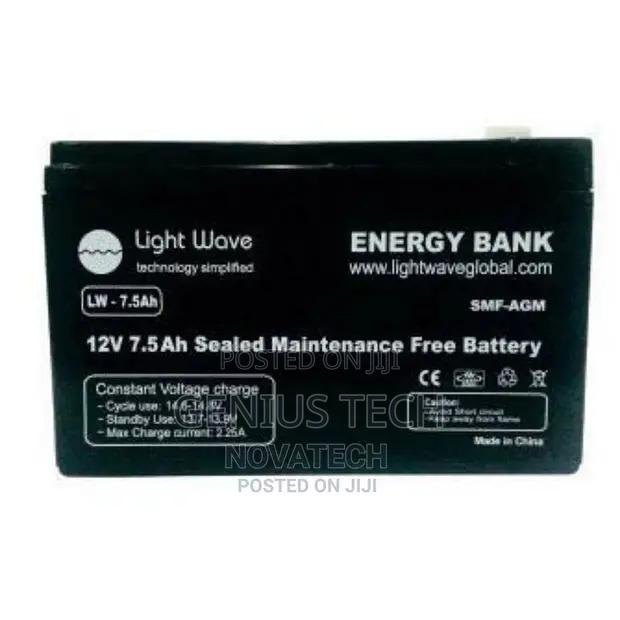 Lightwave Lw Battery 12v 7.5ah Sealed Rechargeable Battery