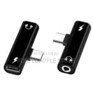 2 in 1 Usb C to 3.5mm Adapter With the Usb C Headphone