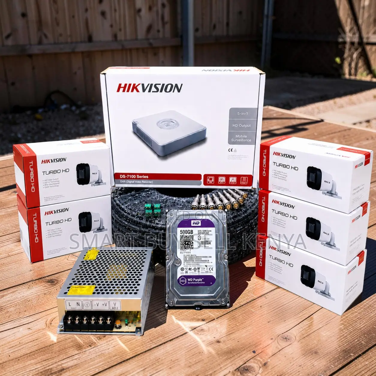 Advanced Security 5 Hikvision 1080p CCTV Cameras Complete System Kit