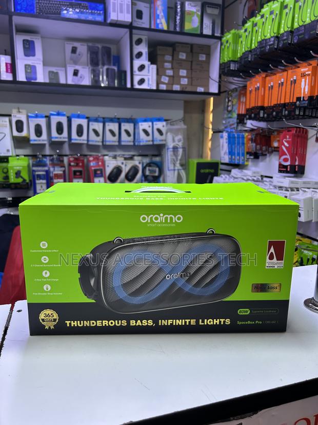 Oraimo Spacebox Pro Obs-682 Wireless Speaker – 80w Powerful Bass