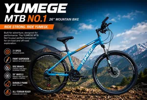 Long Lasting Yumege Mountain Bike 26"/Heavy Duty Bicycle