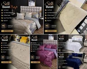 Silk Duvet Set 6×7 With Fleece Bedsheet