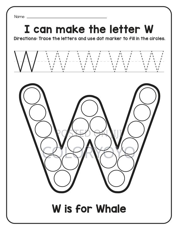 A-z Animals Dot Marker Worksheets Printable Pdf | 52 Pages - thumbnail 7