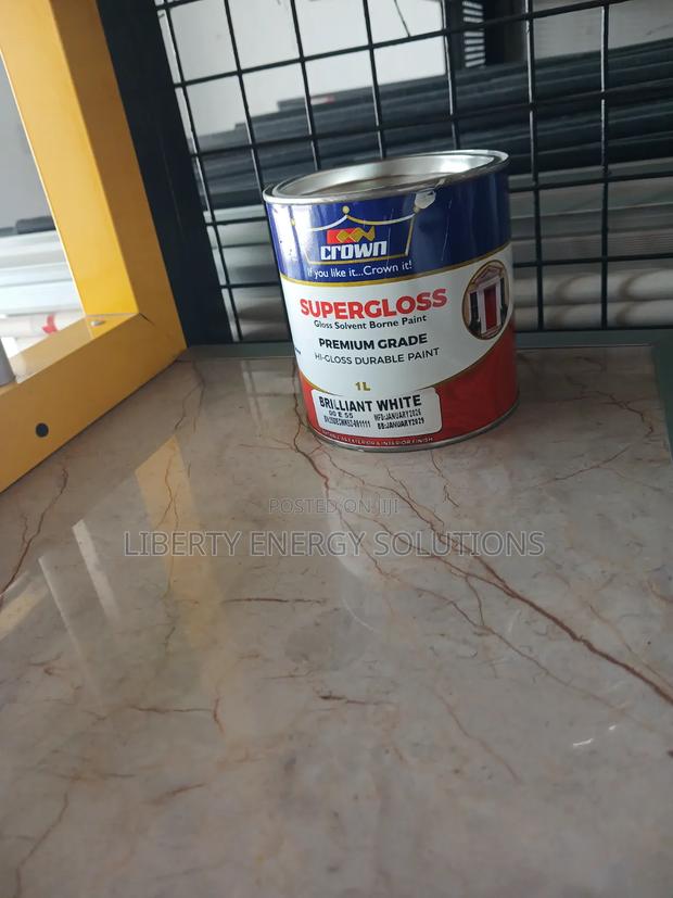 Crown Supergloss Brilliant White 1litre - thumbnail 2