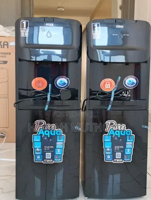 Black Mika Freestanding Hot Cold Water Dispenser