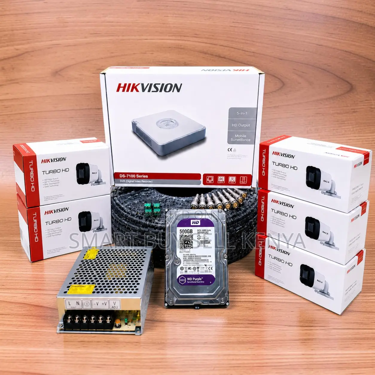 Day and Night Protection 5 Hikvision 1080p CCTV Cameras Complete Kit