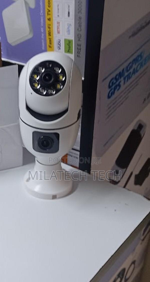 V380 Dual Lens Bulb PTZ Wifi Security Camera 360° Pan Tilt Hd CCTV
