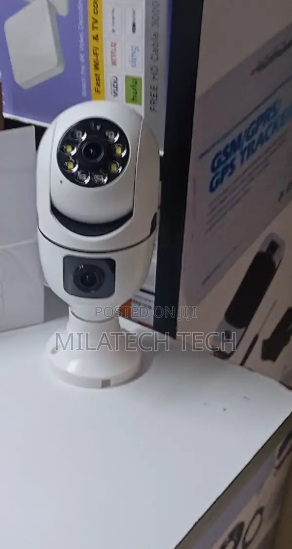 V380 Dual Lens Bulb PTZ Wifi Security Camera 360° Pan Tilt Hd CCTV