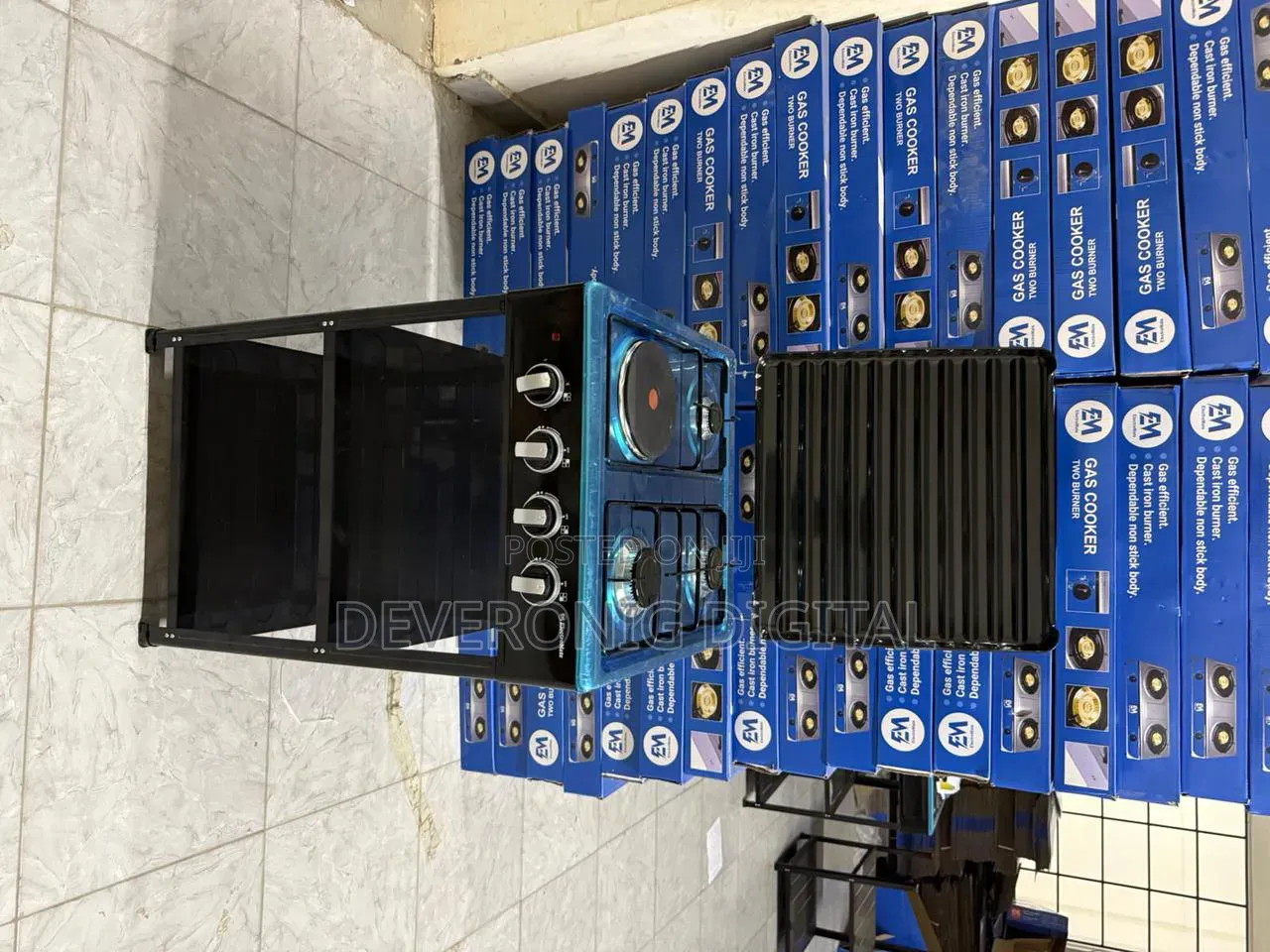 Full Standing Cooker With Shelves
 3+1 Standing Cooker With Shelves
