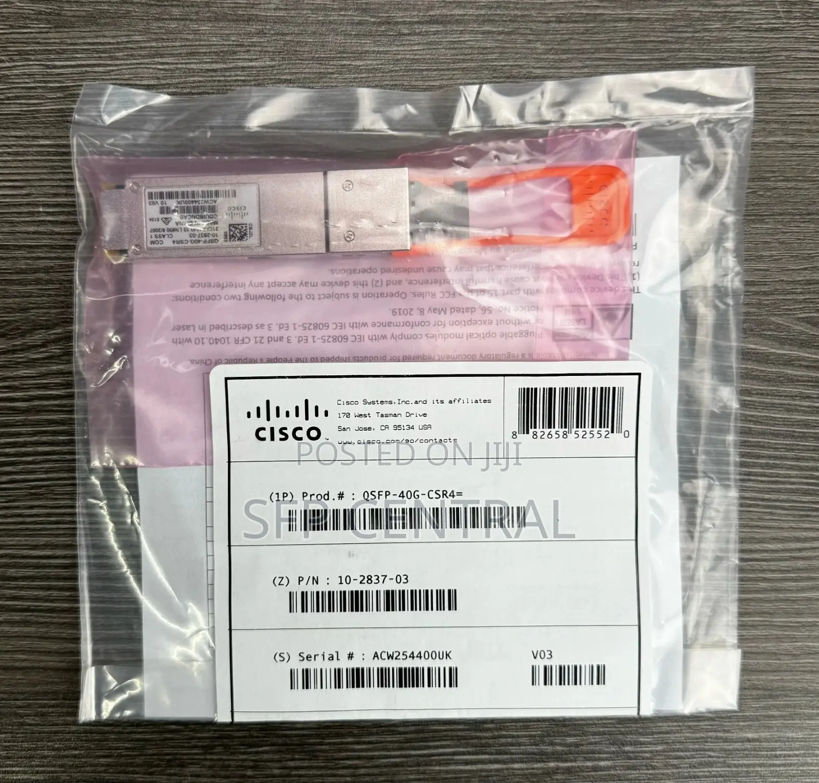 Cisco QSFP-40g-Csr4 QSFP 4x10gbase-Sr XCVR Mod Mpo 300m