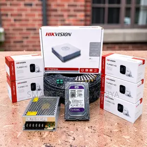Enhanced Visibility 5 Hikvision 1080p CCTV Cameras Complete System Kit