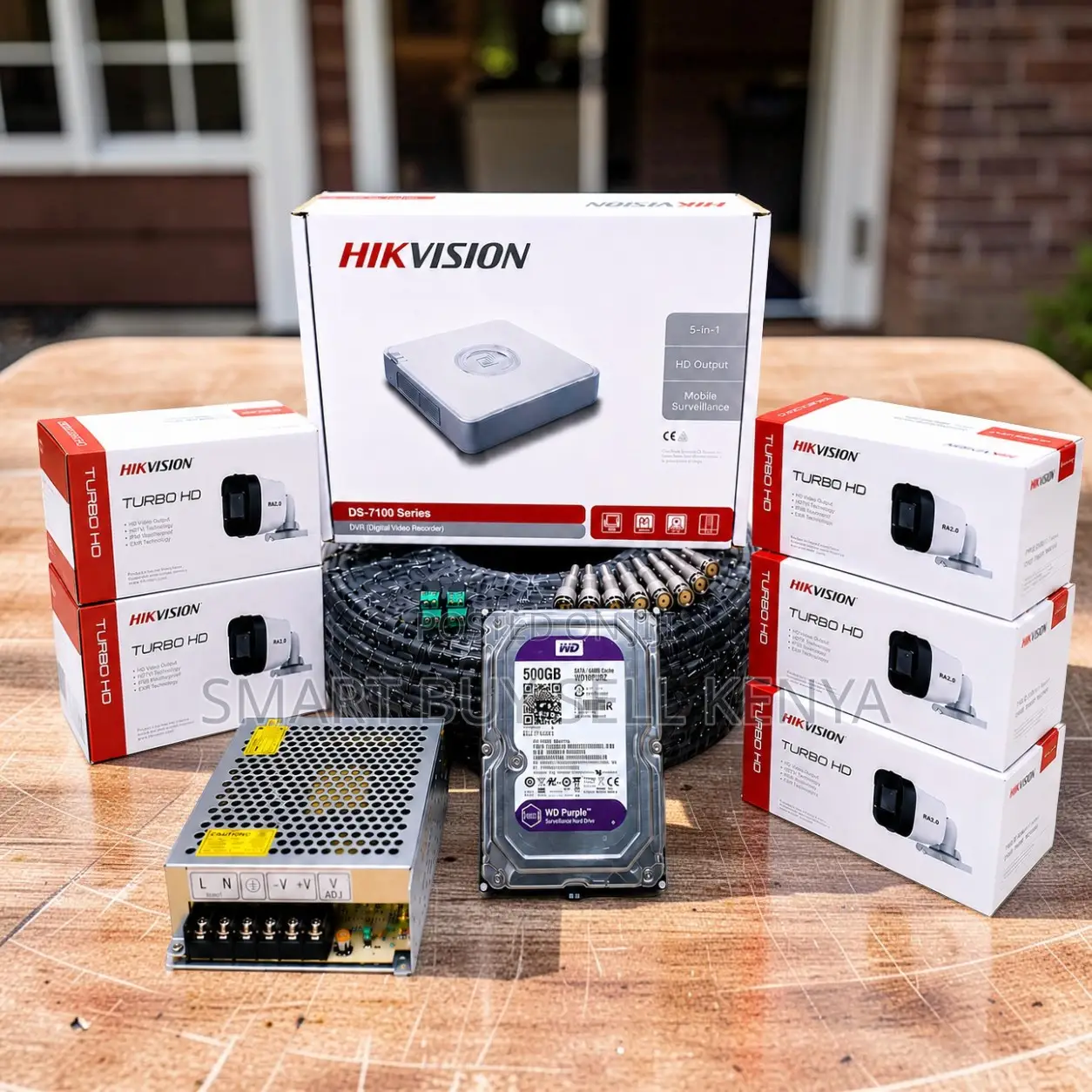 Detailed Imaging 5 Hikvision 1080p Hd CCTV Cameras Complete System Kit