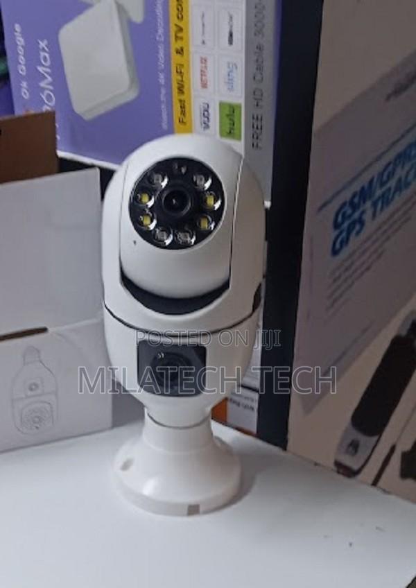 Dual Lens Bulb Wifi PTZ Camera V380 Smart Home Security