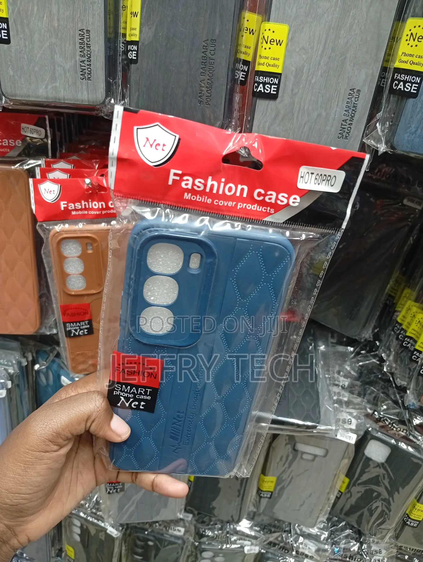 Infinix Hot 60 Pro Diamond-Grid Pattern Case