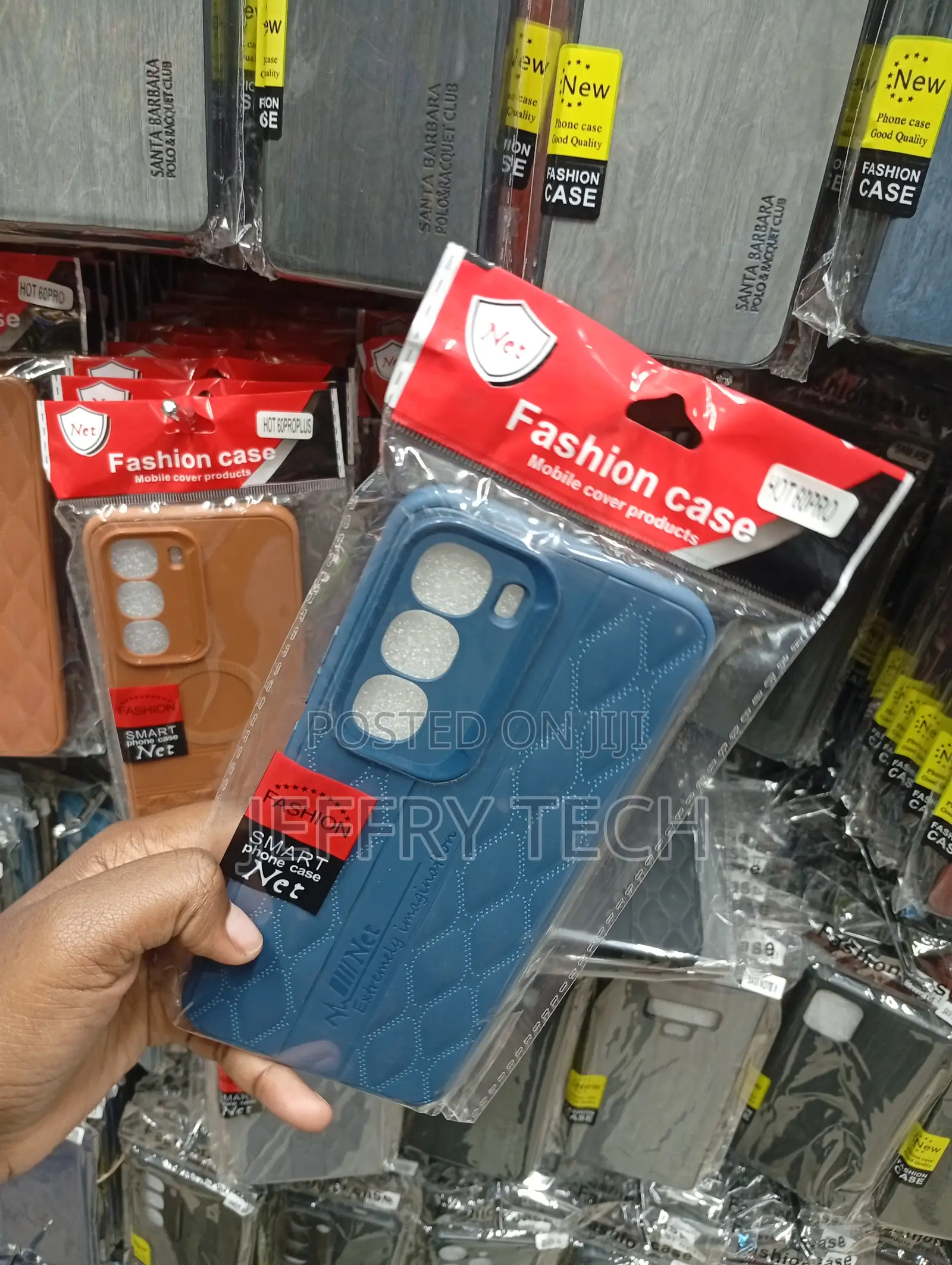 Infinix Hot 60 Pro Diamond-Grid Pattern Case
