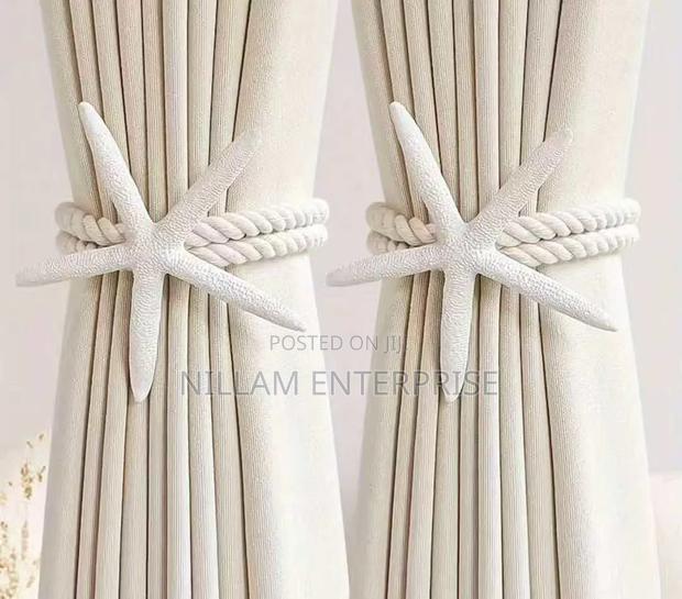 Starfish Cotton Rope Curtain Holder.( Pair) - main view